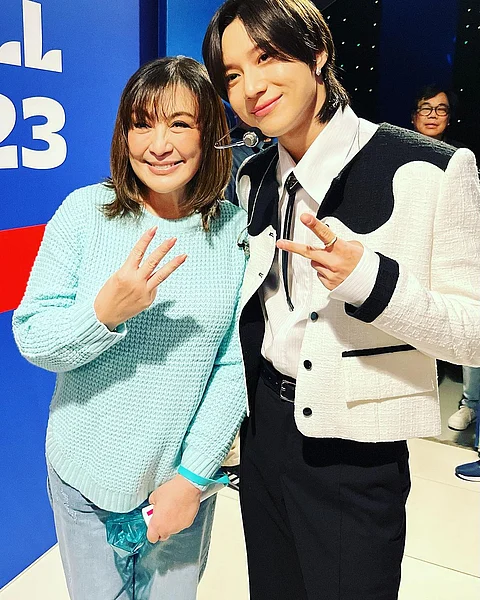 Sharon Cuneta, a vocal K-Pop fan, meets Taemin of SHINee.
Photos courtesy of
@reallysharoncuneta/Instagram