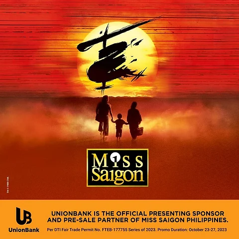 UnionBank cardholders get pre-sale Miss Saigon tickets access