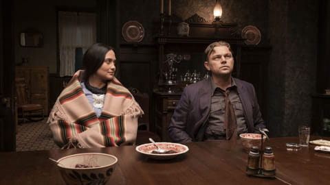 LILY Gladstone and Leonardo DiCaprio in ‘Killers of the Flower Moon.’