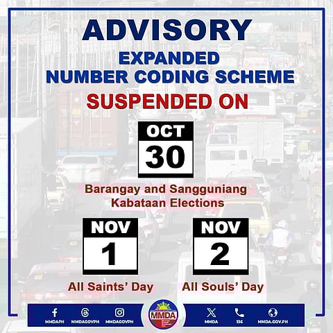 No number coding next week