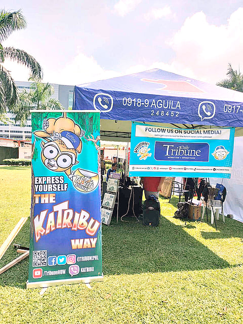 AMONG the impressive displays at the 2023 Philippine Motorsports Expo, the DAILY TRIBUNE sets up its booth — a testament to its unconditional support to the race car industry.(PHOTOGRAPHS BY JOEY SANCHEZ MENDOZA FOR THE DAILY TRIBUNE @tribunephl_Joey)