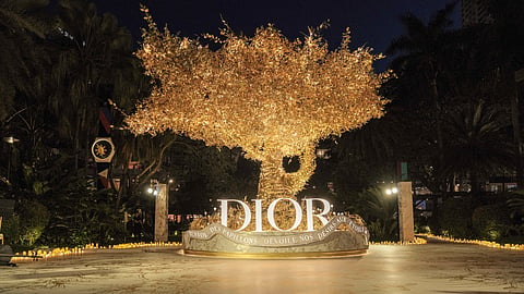 Dior tree of life installation at Ayala Malls Greenbelt Fashion Walk.