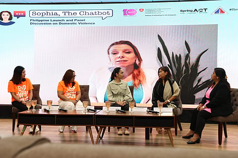 Present at the event are Mayor Joy Belmonte, Embassy of Switzerland Deputy Head of Mission Céline Fürst, Spring ACT Founder Rhiana Spring, SPARK! Philippines Trustee Ma. Aurora Geotina Garcia.
QC GAD OIC Janet Oviedo, GAD Council Member Margie Santos, Sagip Babae Foundation Co-Founder Francesca Fugen, Women's Legal and HR Bureau Executive Director Jelen Paclarin, and advocate Gretchen Alaurin served as panelists. Stephanie Zubiri served as host and moderator during the panel interview. | 📸 Quezon City Government.
