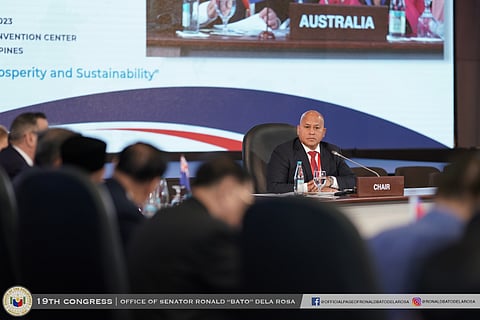 Bato dela Rosa at the Asia-Pacific Parliamentary Forum. 📷Senator Ronald "Bato" Dela Rosa | Facebook.