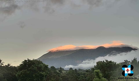 Mt. Kanlaon in 2020. Of 24 active volcanoes in the country, 10 are being monitored, with only two — Taal and Mayon — having complete monitoring systems.