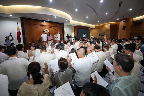Mayor Abby inducts EMBO Barangay, SK officials