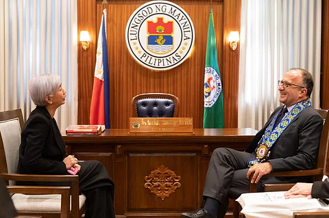 Manila Mayor Honey Lacuna-Pangan and Italian Ambassador Marco Clemente (Photo: manila.gov.ph)