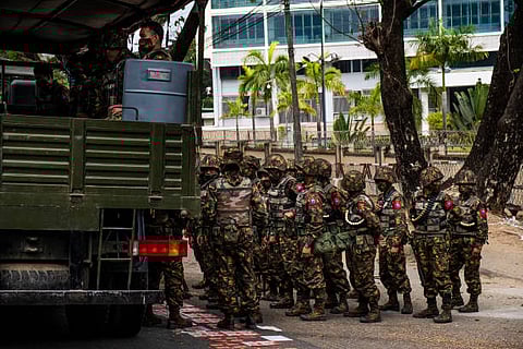 Myanmar military pounds Rakhine town