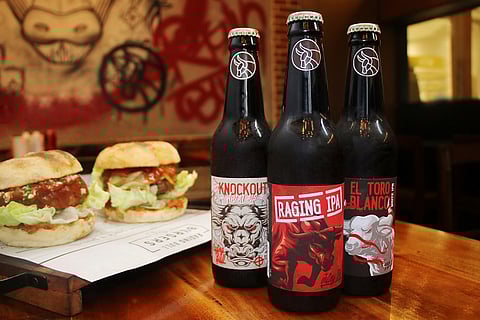 RBB beers and burgers.