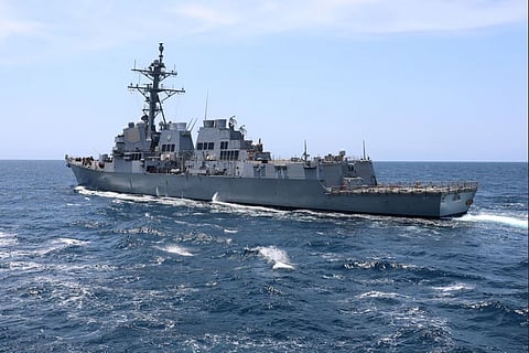 U.S. warship shoots down Huthi drone
