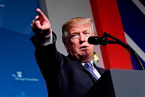 Ex-US president Donald Trump