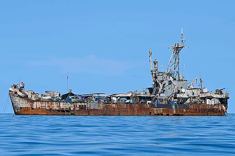RUSTY and crumbling, the BRP Sierra Madre at Ayungin Shoal nonetheless underpins Philippine sovereignty in the West Philippine Sea against China’s worsening bullying in the contested waters. | JAM STA ROSA/AGENCE FRANCE-PRESSE