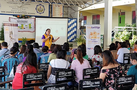 FOCUSED ON TEACHERS’ NEEDS: City Savings Bank (CitySavings) rolls out Corporate Social Responsibility (CSR) programs for the 2023 National Teachers’ Month (NTM) focusing on various teachers’ needs which are (clockwise) Project ₱er@arasyon (practical wealth management), Project #BetterMe (mental health); and Project Pink (breast cancer awareness); and donation of learning and teachings kits.