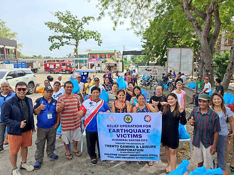 PCSO first to provide aid in quake-hit South Cotabato, other areas