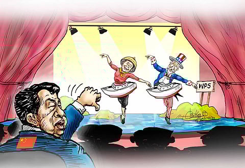 Like graceful swans swimming