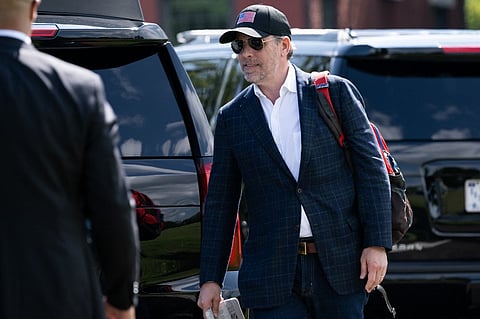 FILE PHOTO: Hunter Biden walks to a waiting SUV after arriving with US President Joe Biden on Marine One at Fort McNair in Washington, DC, 4 July 2023. (Photo by SAUL LOEB / AFP)
