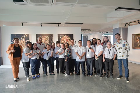 Damosa Land president Ricardo Lagdameo (far right) with the children and officers of the Down Syndrome Association of the Philippines (Davao Chapter).
