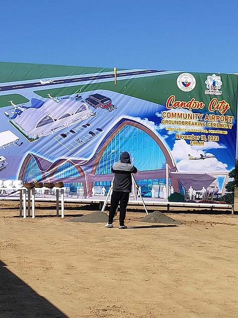 Candon airport construction under way