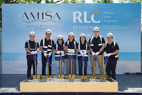 Amisa Tower D groundbreaking ceremony (From left) RLC Residences Cebu sales director Federico Pandagani, RLC Residences vice president for Project Management Engr. Emmanuel Arce, Cebu cluster head Melissa Magno, Cebu sales director Leoniza Aguitong, Cebu branch head Gretchen Marie Lim Belleza, Cebu sales directors Eugene Arcena and Dennis Siongco.(PHOTOGRAPH COURTESY OF RLC RESIDENCES)