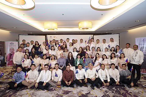 FIFTY-NINE Filipinos who will pursue their postgraduate studies in Australia under the Australia Awards scholarships were formally sent-off by Australian Ambassador to the Philippines HK YU PSM, FCPA (second row, sixth from left).(PHOTOGRAPH COURTESY OF Australia awards
)