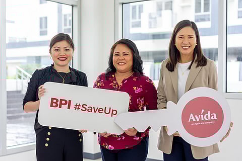BPI’s Anne Christine Ruiz, head of Deposits; Anne Guiritan, Avida condominium unit winner; and Anne Jara, brand marketing head, Avida.(PHOTOGRAPHS COURTESY OF BPI
)