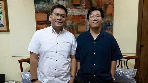 Ivan Jeff Soberano (left) and Nikki Columna.