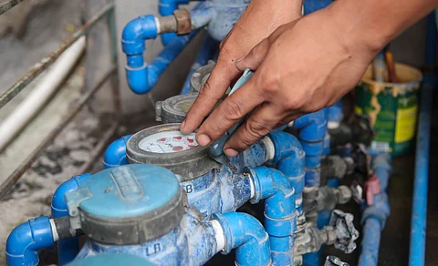 Water meters from Maynilad. As the Department of Environment and Natural Resources warns of a "major problem" if the El Nio phenomenon intensifies next year. | via Dianne Bacelonia, 19 December 2023.