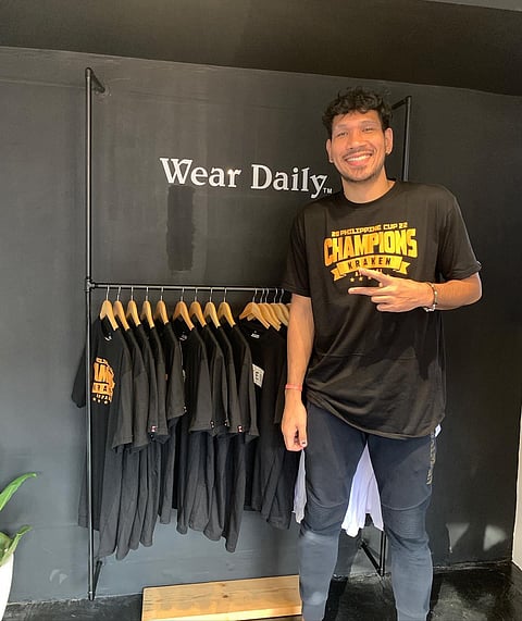 JUNE Mar Fajardo is using his downtime for San Miguel Beer in the PBA to promote his ‘small business.’ | Photograph COURTESY OF JUNE MAR FAJARDO