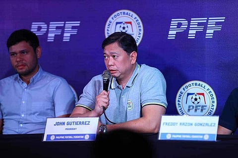 Philippine Football Federation President John Gutierrez