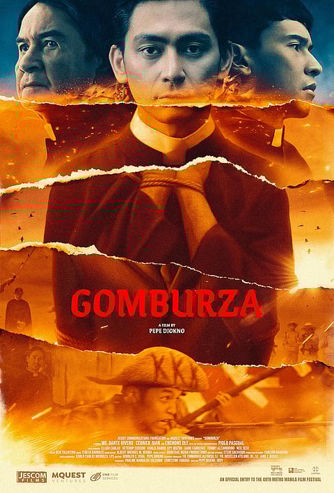 Photograph courtesy oF Jescom Films
Dante Rivero, Cedrick Juan and Enchong Dee as ‘GomBurZa.’