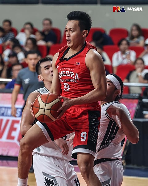 PHOTOGRAPH COURTESY OF PBA
SCOTTIE Thompson is expected to return to action when Barangay Ginebra San Miguel battles Meralco in the PBA Commissioner’s Cup.