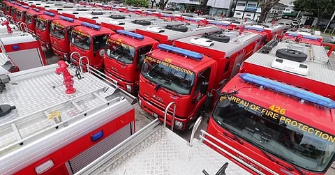 DILG distributes 54 new fire trucks