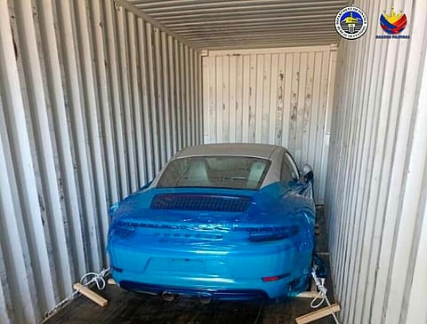 Photo from BOC: PHP 30-M worth of smuggled luxury sports car seized at MCT