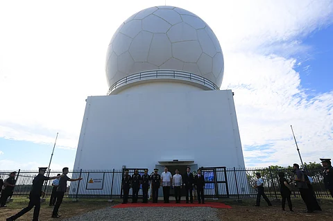 DEFENSE Sec. Gilbert Teodoro at the Acceptance, Turn-Over and Blessing Ceremony of the Air Surveillance Radar System.