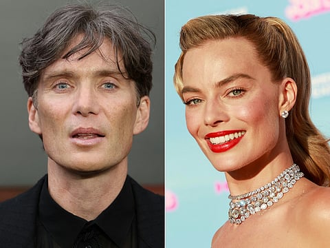 (COMBO) This combination of pictures created on 10 December 2023 shows Irish actor Cillian Murphy at the UK premiere of "Oppenheimer" in central London on 13 July 2023 and Australian actress Margot Robbie at the world premiere of "Barbie" at the Shrine Auditorium in Los Angeles, on 9 July 2023. "Barbie" and "Oppenheimer" -- the unlikely pair of films that dominated the box office and spawned countless internet memes this summer -- are expected to lead the newly revamped Golden Globes when nominations are unveiled December 11.
Collectively dubbed "Barbenheimer" after their theatrical releases happened to fall on the same date, both movies are likely to score highly with voters for the Globes, which kick off Hollywood's film award season. (Photo by HENRY NICHOLLS and Michael Tran / AFP)