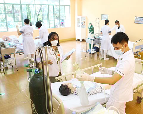 FILE: Nursing Students of the Universidad de Manila undergo training on 22 November 2021 | Photo by Joey Sanchez Mendoza.