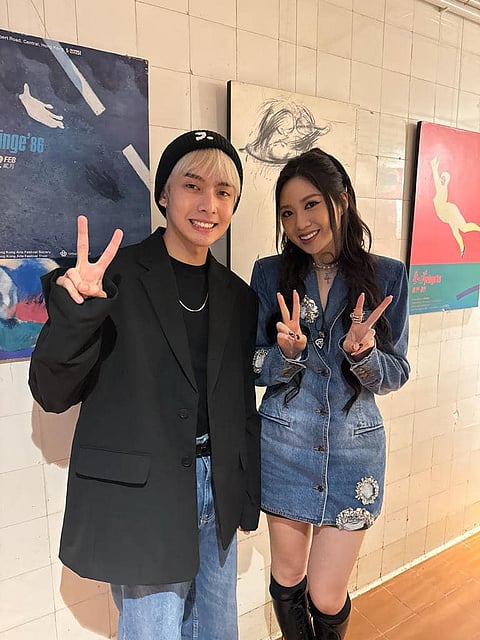 SB19’s Justin de Dios and Jasmine Yen.(PHOTOGRAPH COURTESY OF fb.com/jah de dios)