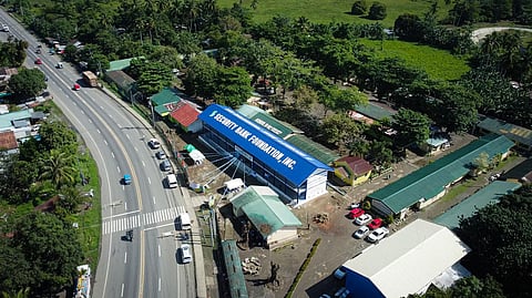 Aerial shot of the two-story, eight-classroom school building donated by Security Bank Foundation Inc. to Ampayon Central Elementary School in Butuan City, Agusan del Norte as part of its ‘Build a School, Build a Nation’ initiative. (PHOTOGRAPH COURTESY OF SBFI)