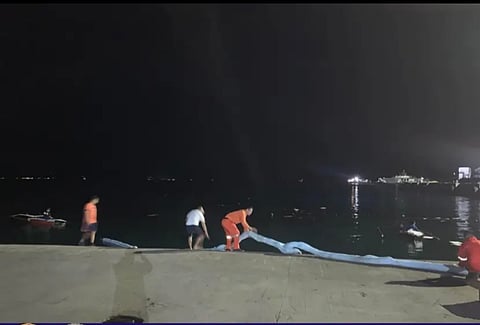 Oil spill hits Davao City port