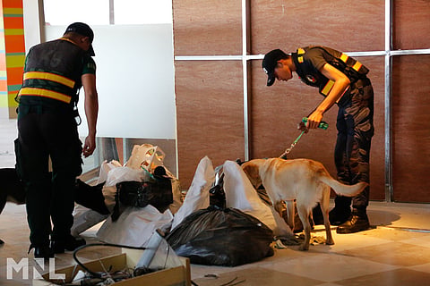 MIAA Acting General Manager Eric Jose C. Ines has ordered the area to be cordoned off in order to guarantee a complete and exhaustive search, as well as a full K9 sweep of the entire area, including adjacent places. | Photo courtesy of MIAA.