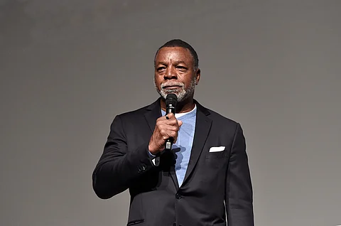 LOS ANGELES, CALIFORNIA - 11 JUNE: Moderator Carl Weathers speaks onstage during The Mandalorian FYC Event at DGA Theater Complex in Hollywood, California on 11 June 2023. (Photo by Alberto E. Rodriguez / GETTY IMAGES NORTH AMERICA / Getty Images via AFP)