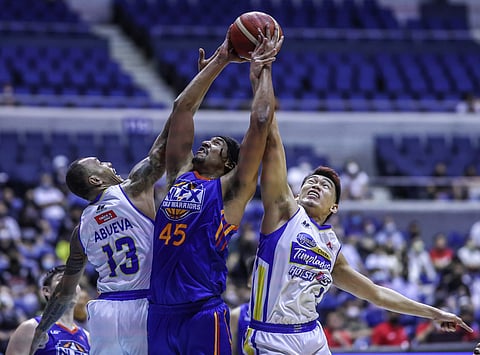 BRANDON Ganuelas-Rosser gets his baptism of fire when TNT Tropang Giga battles Rain or Shine in the opening day of the PBA Philippine Cup. | Daily Tribune file photo