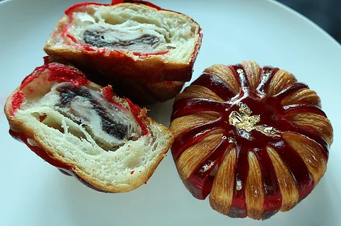 Masa Madre Bakehouse’s Dragon Mochi Red Bean Egg.