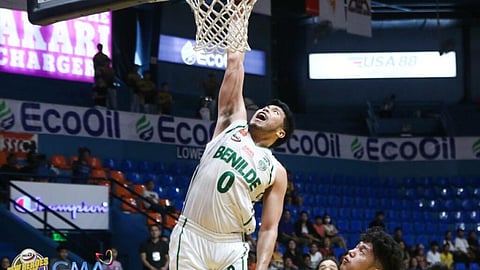 WILL Gozum can no longer juggle his stints with College of Saint Benilde in the NCAA and Quezon Huskers in the MPBL. | PHOTOGRAPH COURTESY OF NCAA