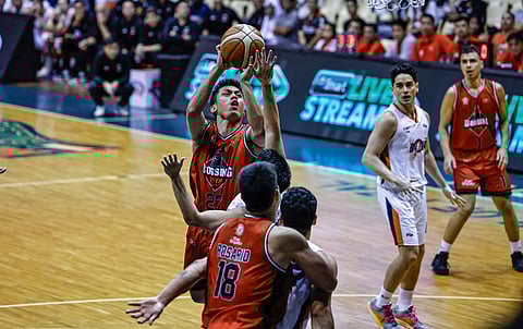 PHOTOGRAPH COURTESY OF PBA
REY Nambatac drops 27 points and 10 assists to lead Blackwater to a 96-93 win over Meralco in the opening salvo of the PBA Philippine Cup yesterday at the Ynares Center in Antipolo City.