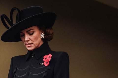 Britain's Catherine, Princess of Wales (Photo by HENRY NICHOLLS / POOL / AFP)