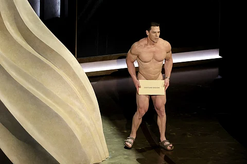 John Cena speaks onstage during the 96th Annual Academy Awards at Dolby Theatre on 10 March 2024 in Hollywood, California. (Photo by KEVIN WINTER / GETTY IMAGES NORTH AMERICA / Getty Images via AFP)
