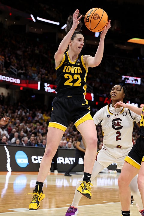 GREGORY SHAMUS/AGENCE FRANCE-PRESSE
CAITLIN Clark makes a massive impact despite failing to lead Iowa to the national title in the US NCAA women’s basketball tournament.