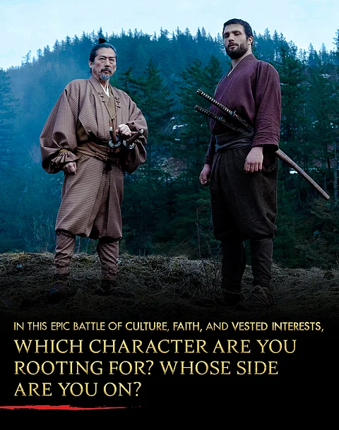 HIROYUKI Sanaga (left) and John Blackthorne. | photographs courtesy of disney+