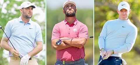 SCOTTIE Scheffler, Jon Rahm and Rory McIlroy are determined to make history in the 88th Masters Tournament at the Augusta National Golf Course. | RAJ MEHTA, MEGAN BRIGGS and BRENNAN ASPLEN/agence france-presse